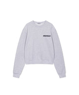 Men's エッセンシャルクロップスウェットシャツ - メランジグレー