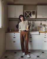 Chief Deep Pintuck Wool Slacks