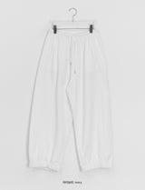 [unisex] サワ サマー モーダル ワイド バンディング ジョガー パンツ
