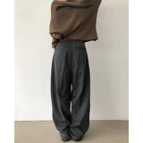 [UNISEX] ストライプカーブドスラックス