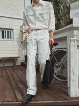 Take Belted Cotton Pants