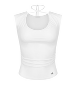 [mnem] Tunnel Strap Sleeveless (white)