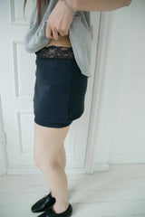 lace short pants skirt(2colors)