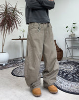 Kubi Wave Curved Cotton Pants