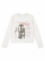SEXXDEVIL "COMBAT"グラフィック 長袖Tシャツ
