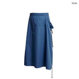 (3color) Shirring Wrap Pocket Long Skirt