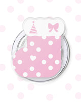 [WINTER CHRISTMAS SOCK] MAGSAFE SMARTTOK POPSOCKET_DOT PINK