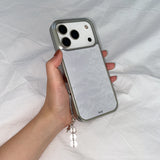 [MADE] ヴィンテージレースフォンケース (epoxy silver bumper)