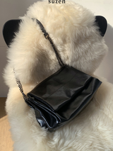 Pearl Square Chain Bag.