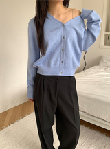 All day semi wide slacks(3color)