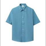 Lori Linen Oversized Fit Short Sleeve Shirt Shirt