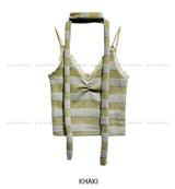 [Muffler set] Riza Race Stripe Brushed Sleeveless