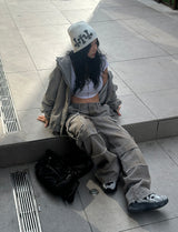 [UNISEX] クロームクロススタッドビーニー