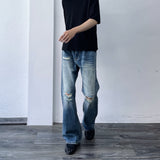 Vintage Distressed Wide Jeans