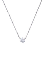 [White gold] Basic Cubic Necklace (M)