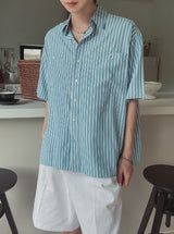 Lion Stripe Half Shirt
