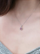 Very daily pink diamond necklace