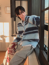 Bottie Angora Stripe Cardigan