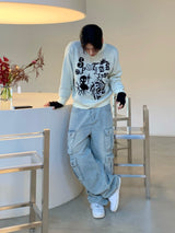 4 Take light blue denim