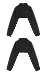 Zipper Crop Knit Bolero