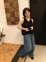 Glam sleeveless blouse