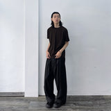 Vertical Texture Baggy t Shirt
