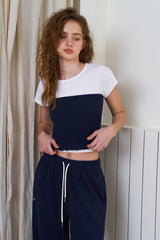 Waffle comfort top_navy