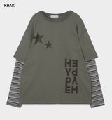 (UNISEX) ハイプレイヤードオーバーフィットTシャツ