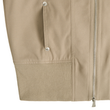 HIGH NECK ZIP-UP SLIM JACKET (MOCHA BROWN)