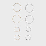 BASIC HOOP EARRING SET (4 PCS)