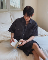 Bion Stitch Half Denim Shirt