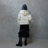 MISTY GLITTER HOODED SCARF