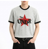 エッセンシャルスタンダード半袖リンガーTシャツ アンダースターメランジ