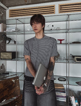 Uke Shoulder Henley Neck Muscle Fit Half Knit