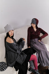 Rivet Pigment Skirt (2color)