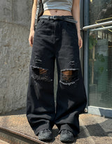 [Planned Product] アーティダメージウォッシングワイドデニムパンツ