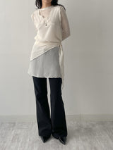 [Scarf SET] Bambi Layered See-through Mini One Piece