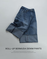 [ORIGINAL] Riku Roll-up Bermuda Denim Pants