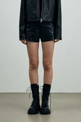 CLARI FAUX MICRO PANTS / BLACK