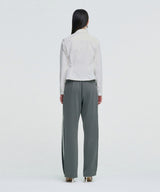DOZI - Pinched Unbalance shirt _ WHITE