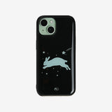 [MADE] Jump Rabbit Epoxy Bumper Case (Black)