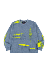 ROUGH DAMAGE KNIT