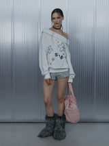 SUE Wide Hoodie Top