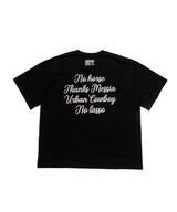 HANDWRITTEN COWBOY TSHIRT-BLACK