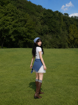 POPO POLKA DOT SCARF (WHITE, SKY 2COLORS!)
