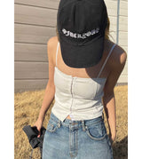 TWILL CORSET TOP