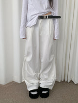  Motion 2WAY Snap Pintuck Wide Banding Long Pants (4 colors)