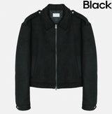 Clun Epaulette Suede Jacket