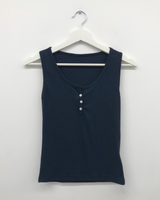 ログヘンリーネックスリーブレストップス (5color)