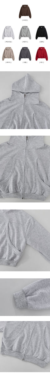 Pope Incision Pocket High Neck Hooded Zip-Up